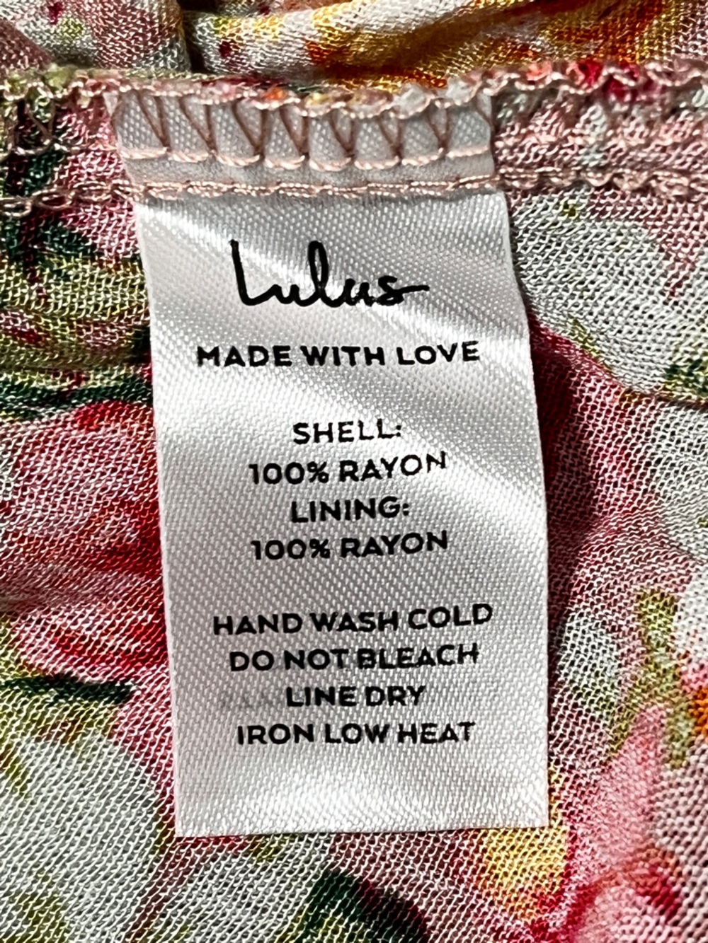 Lulus Everlasting Bliss Blush Floral Maxi Dress Sz L - Picture 9 of 10